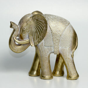 Elefante Talhado a Ouro